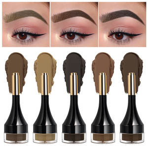 Longue durée 2 en 1 Kit de teinte pour les sourcils Crème pour les sourcils avec brosse Gel pour sourcils naturels Teinte de pommade - Product Image 1