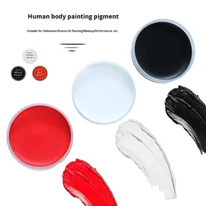 Kit de peinture corporelle et faciale pour enfants MEKOLOR 30g, à base d'huile, haute pigmentation, sans danger pour la peau, pour l'opéra, le clown, Halloween, Noël, avec fiche de données de sécurité (FDS) - Product Image 3