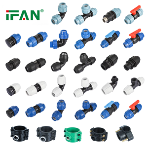 IFAN nhà máy ASTM d3035 nén phù hợp HDPE khớp nối khuỷu tay TEE cắm HDPE phụ kiện đường ống polyethylene ống nước HDPE phù hợp - Product Image 1