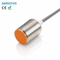 Capteur de proximité rond M30 à tête encastrée 15 mm pour détection de métaux, capteur inductif pour équipement d'automatisation de machines CNC