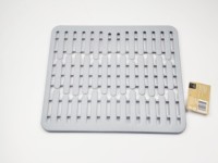 Tapis isolant thermique classique en silicone ajouré pour éviers, protection de comptoirs de cuisine, set de tapis de table, accessoires gris froid