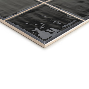 Carrelage pré-découpé Boston Black 20x20, carrelage mural et de sol en céramique 10x10 - Product Image 3