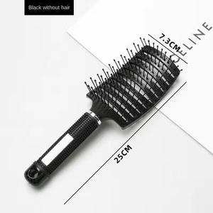 Peigne de massage en bambou rouge moelleux et incurvé pour hommes et femmes, portable pour <span class=keywords><strong>la</strong></span> coiffure - Product Image 6