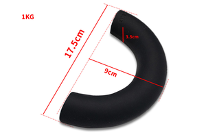 Wholesale Custom Premium Quality Durable Non-Slip Silicone 2KG Semicircle <b>Dumbbells</b> for Strength Training - Product Image 2