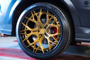 Cerchi in Lega Forgiata DW a 2 Pezzi, Finitura Oro, Multirazza 18-24 Pollici, Design Concavo per <span class=keywords><strong>BMW</strong></span> X3M X5 <span class=keywords><strong>X7</strong></span> Serie 5/7 E92 - Product Image 5
