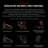 SIMAGIC TB NEO Handbrake 12-bit Presisi Tinggi USB-C Modular Dapat Diupgrade Sim Racing Handbrake untuk Game Balap PC