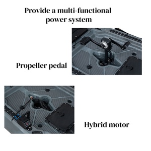 Nuevo Kayak de Pesca HDPE Sit-On-Top para 1-2 Personas con Motor de Propulsión, Embarcación de Plástico Resistente para Océano - Product Image 2