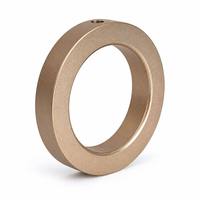 Custom Anodized Aluminum Gold Fixing Ring with Blind Hole CNC Machined Precision Retaining Ring Component OEM