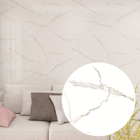 Panneau mural en PVC marbré à motif de veines réaliste, haute brillance, pour la décoration intérieure moderne