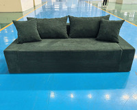Modernes Hochdichtes Schaumstoff-Modulsofa mit Zwei Sitzen und Stoffbezug für Apartment-Wohnzimmer