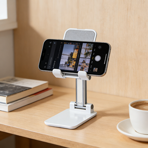 Wholesale Cheap Phone Stand <b>Holder</b> Foldable Height-Adjustable Foldable Office Desktop <b>Tablet</b> ABS Plastic Phone <b>Holder</b> for Gift - Product Image 4