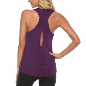 Custom Women's Quick-Dry Eco-Friendly Knitted Gym Sportswear Short Yoga Tank <b>Tops</b> for Workout Fitness - Product Image 5