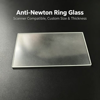 Vidrio anti Newton de 270 * 102 * 2 mm, adecuado para escáneres de cama plana, personalizable a cualquier tamaño.
