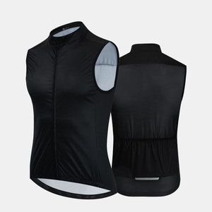 Logo personnalisé équipe club léger <span class=keywords><strong>hiver</strong></span> thermique polaire vêtements de <span class=keywords><strong>cyclisme</strong></span> en plein air coupe-vent sans manches hauts gilets col chaud - Product Image 5