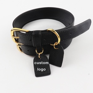 Collar de <span class=keywords><strong>perro</strong></span> de cuero vegano de lujo acolchado de neopreno grueso al por mayor italiano <span class=keywords><strong>Collier</strong></span> en Cuir pour chien - Product Image 3