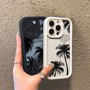 Coque de téléphone à motif de cocotier individuel pour iPhone 16 15 <span class=keywords><strong>Pro</strong></span> <span class=keywords><strong>Max</strong></span> <span class=keywords><strong>14</strong></span> 13 12 11, couleur bonbon, givrée, antichoc, coque arrière - Product Image 6