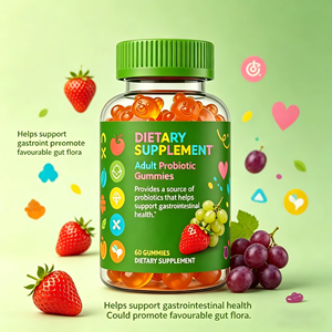 Gomitas Probióticas para Mujeres de Marca Privada, Suplemento a Base de Pectina Sin OMG para el Equilibrio Hormonal <span class=keywords><strong>y</strong></span> la Flora Menstrual - Product Image 1