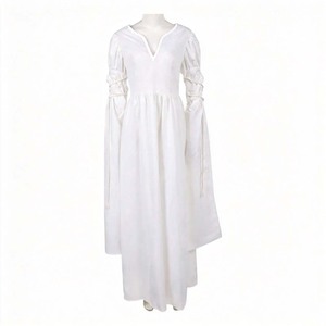 Disfraz de Reina Io Winston para mujer, traje de Cosplay para adultos, vestido de Halloween del Señor de los Anillos, Top blanco y rojo - Product Image 3