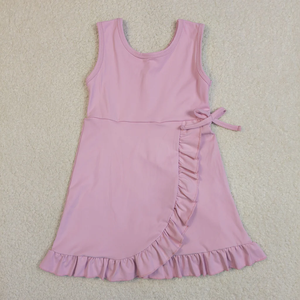 Robe de sport sans manches pour filles, motif baseball et nœud, avec short intégré, pour le jour du match, vente en gros - Product Image 5