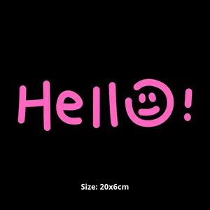 Adesivo Creativo Personalizzato 'Hello' per Auto, Decorazione per Finestrini, Moto ed Elettrici - Product Image 6