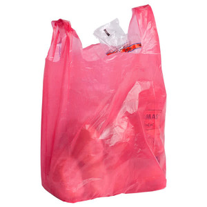 Sac de courses en plastique HDPE écologique à soufflets latéraux avec gaufrage, pour articles de boisson et oreillers, OEM disponible - Product Image 2