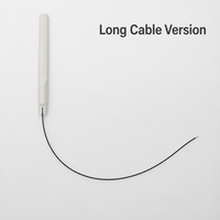 Antenne WiFi FURAO 2,4 GHz 5,8 GHz à gain élevé 3,5 dBi avec câble coaxial 1,13 mm à soudure directe pour routeur, extension et CPE