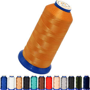 ด้ายเย็บผ้าโพลีเอสเตอร์ 100% ความแข็งแรงสูง 40Wt 3-Ply 150D/3 ไม่เป็นขุย เรียบลื่นเป็นพิเศษ สำหรับเย็บรองเท้า โซฟา หนัง และเสื้อผ้า - Product Image 4