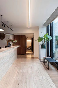 Panel de Revestimiento de Pared de Travertino Natural Pulido para Interiores, Travertino Navona, Losas de Travertino Super Blanco de Italia - Product Image 5