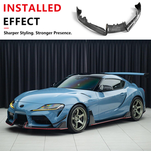 Divisor Delantero de Fibra de Carbono Estilo AD para <span class=keywords><strong>Toyota</strong></span> GR <span class=keywords><strong>Supra</strong></span> A90 A91 MK5 2.0T 3.0T, Alerón Inferior para Parachoques, 2019+ - Product Image 6