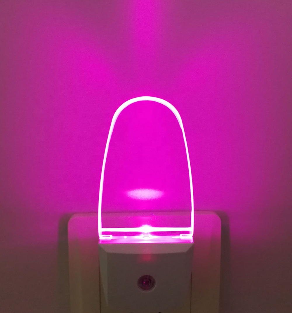 Светодиодный сенсорный розовый ночник для девочек с американской вилкой