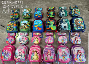 Set di 3 Borse Scolastiche 3D con Personaggi dei Cartoni Animati da 16 Pollici per Bambini con Astuccio e Borsa Pranzo, Vendita all'Ingrosso di Zaini Scolastici per Studenti delle Elementari - Product Image 4
