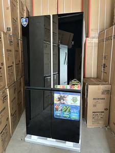 Ventes directes du fabricant <span class=keywords><strong>Réfrigérateur</strong></span> 4 portes croisées 4 <span class=keywords><strong>litres</strong></span>, sans gel, refroidi par air et noir avec miroir pour usage domestique - Product Image 2