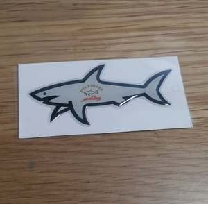 Nouveauté Blnieece Autocollants décoratifs en PVC imperméables imprimés en 3D UV, motif requin marin style italien mignon, design tendance - Product Image 3