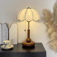 Lampe de table en forme de dôme en forme de champignon, lampe de chevet pour chambre à coucher, style Bauhaus vintage, inspirée de l'ancienne Shanghai, décoration d'étude, éclairage d'ambiance, solide