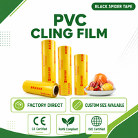 Film alimentaire PVC étirable anti-buée de qualité alimentaire en rouleaux jumbo de 1000 m, film plastique en rouleau jumbo