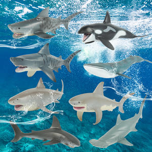 Zhiqu 1/12スケールメガロドンシャークモデル固体プラスチックユニセックスシミュレーション海洋生物海底世界 - Product Image 6
