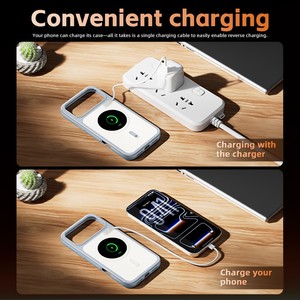 Coque de téléphone tendance pour iPhone 17 Pro Max avec écran intelligent, télécommande pour défilement de <span class=keywords><strong>texte</strong></span>, coque arrière en TPU PC, protection antichute - Product Image 4