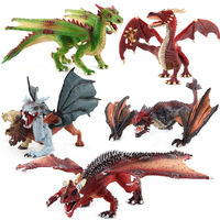 Offres Spéciales de solide warcraft dieu bête dinosaure modèle main décoration dragon cracheur de feu dieu dragon guerre dragon bête mythe