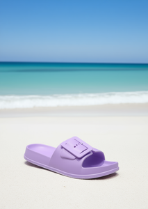 Sandali EVA Infradito con Cinturino Unico e Bottone, Unisex, Taglia 27, Estivi, Tinta Unita, Punta Aperta - Product Image 2