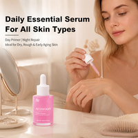 Sérum Visage Liquide Hydratant Bio AESTHTANY à la Vitamine C et PDRN 30ml - Hydratant Léger Nourrissant Éclaircissant et Blanchissant