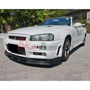 Alerón Delantero Inferior de Fibra de Carbono Estilo OEM para <span class=keywords><strong>Nissan</strong></span> <span class=keywords><strong>R34</strong></span> <span class=keywords><strong>GTR</strong></span> 1998-2002, <span class=keywords><strong>Kit</strong></span> de Carrocería - Product Image 3