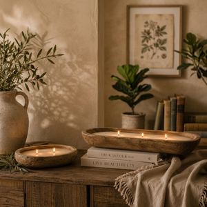 Support de bougie artisanal en bois pour bougies en cire de soja, décoration intérieure, vente en gros, mariage, fête, prix négociable - Product Image 3