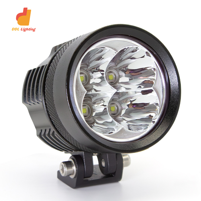Super Bright Auxiliary Spotlight Motor External 4Leds 60W Driving Light Mini for Motorcycle LED Off-road