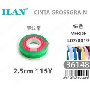 Nastro Grosgrain 2,5 cm 15 Iarde Verde per Forniture Artigianali - Product Image 3