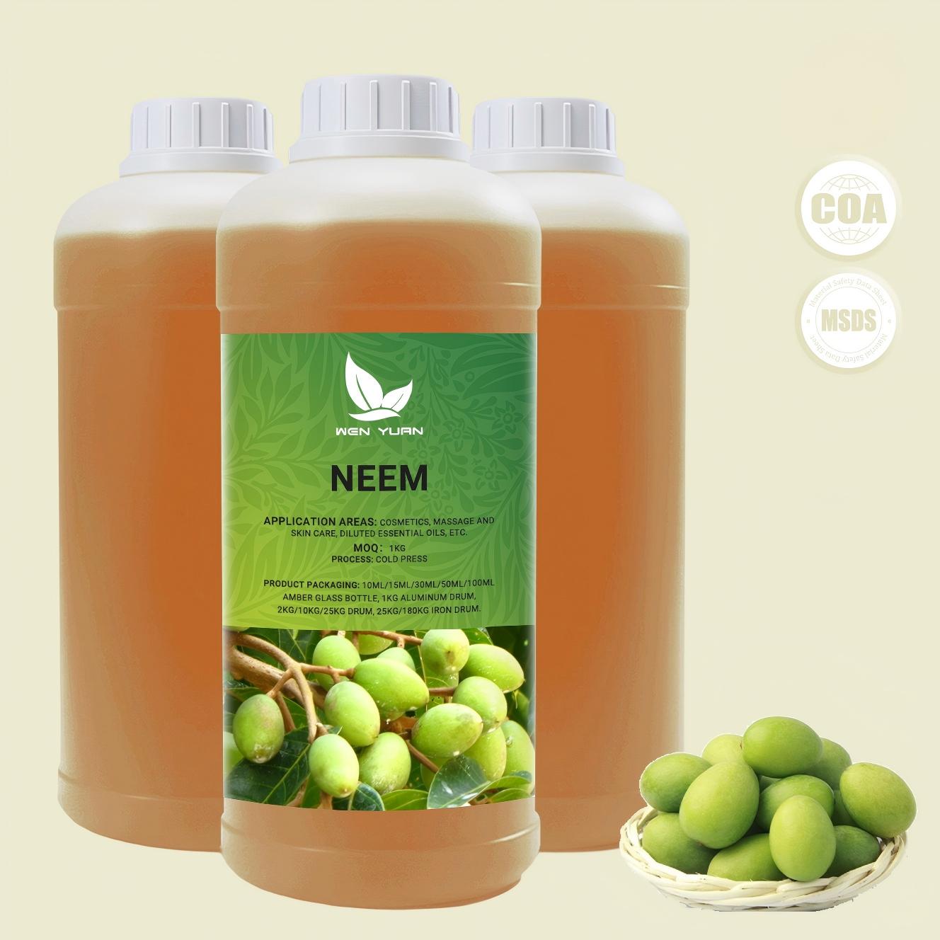 Best Price Carrier Oils Organic 100% Pure Natural Neem Oil India Bulk Organic Neem Oil For Agriculture Cosmetic Use