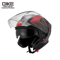 Casco Qike 3/4 in ABS Classe A di Sicurezza per Motociclette ed E-Bike Alettone Posteriore Grande Omologato ECE Per Tutte le Stagioni