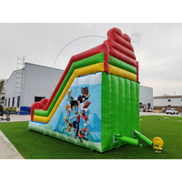 Toboggan gonflable commercial en PVC à thème chien, directement de l'usine, pour enfants et adultes, personnalisable pour les locations de fêtes en extérieur