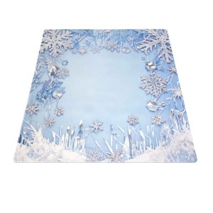 Tapis de jeu de table carré en caoutchouc imperméable personnalisé AY PAD AYMM006 33,5x33,5 pouces pour Mahjong et Poker - Product Image 1