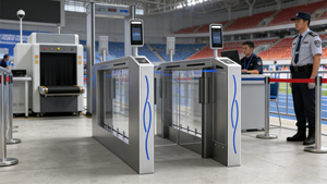 Barriera Automatica Moderna AB con Tornello a Battente in Acciaio Inox Anti-Intrusione per Uffici Aeroporti Stazioni della Metropolitana - Product Image 6