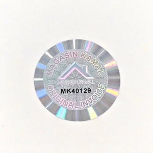 Tamper Bằng Chứng Con Dấu Nhãn Lớp Phủ Ba Chiều Nối Tiếp Mã Số An Ninh Sticker Dính Trong Suốt Tùy Chỉnh Bao Bì Lá - Product Image 2